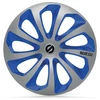 Image de 4 enjoliveurs argent/bleu sparco sicilia 15 pouces