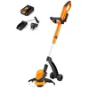 Image de LawnMaster CLGT2425S Coupe-Bordures sans Fil 24V, Coupe-Bordures sur Batterie 25cm, Tête Pivotante 180°, Tube Télescopique et 2 Poignées, Déroulement du Fil Automatique, Batterie et Chargeur Inclus.