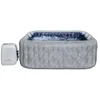 Image de 2,30 m x 2,30 m x 71 cm San Francisco Smart Luxe HydroJet Pro 7 Marbre gris