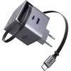 Image de UGREEN Nexode Pro X615 65W GaN Charger Laadadapter 65 W 2x USB-C, 1x USB-A QC 2.0, QC 3.0, QC 4+, USB PD 3.0, PPS Grijs Mobiel GaN