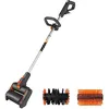Image de WORX Brosse de Nettoyage de Surface et Terrasse sans Fil 20V WG441E.9, Pour Nettoyage des Pierres, Surfaces en Bois, Mauvaises Herbes et Gazon Artificiel, Livrée sans batterie ni chargeur