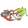 Image de Hape Ensemble De Blocs De Construction De Chemin De Fer 80x50x14 Cm