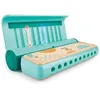 Image de Hape - Harmonica Bleu avec Apprentissage Intéractif - Apprendre avec Les Lumières - Jeu Musical Instrument de Musique Fille et Garçon - Jouet en Bois Enfant dès 3 Ans - Jouet d'Éveil et Motricité