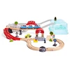 Image de Hape Ensemble De Blocs De Construction Train Urbain 84.20x75.60x19.10 Cm
