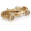 Image de Robotime MC401 Vintage Grand-Prix Voiture Bois Dimensions : 22,8 x 15,3 x 1,2 cm Pièces : 220