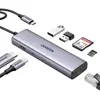 Image de UGREEN USB-C Hub (7-IN-1) 4K HDMI USB-C dockingstation Geschikt voor merk (dockingstation): Universeel Incl. laadfunctie, Geïntegreerde kaartlezer