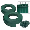 Image de VOUNOT® Kit de lamelles Occultantes PVC 150m x 4.7cm 300 Clips Brise Vue de Qualité Bandes de Protection pour Panneau Grillagé Clôtures Rigides Vert