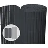 Image de VOUNOT® Canisse en PVC Brise Vue Ultra Renforcé avec Attaches de Fixation Double Face pour Jardin Balcon et Terrasse Résistante à la Corrosion et aux Intempéries 80x300cm Gris