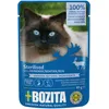 Image de Bozita Nourriture humide stérilisée en sauce avec renne - 12 sachets de 85 g de nourriture sans céréales et sans blé pour chats - Nourriture humide pour chats - Avec 8,5% de protéines et 3,5% de