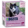 Image de Bozita Nourriture humide avec crevettes Tetra Recart - 16 x 370 g - Sans céréales - Nourriture pour chats adultes - Aliment complet