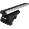 Image de Pack complet 2 barres de toit norauto pour véhicules équipés de barres longitudinales - aluminium 127 cm