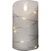 Image de Konstsmide 1834-190 LED-kaars met echte was Wit Warmwit (Ø x h) 75 mm x 135 mm 3D-effect, Schakelaar