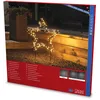 Image de Konstsmide 4463-800 Guirlande Lumineuse LED Étoiles métalliques Noir 150 diodes ambrées 30 V Extérieur (IP44) 3,6 W Câble noir