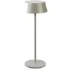 Image de Konstsmide Menton 7839-300 Lampe de table LED sans fil pour intérieur/extérieur Gris 11 x 30 x 11 cm