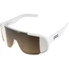 Image de POC Aspire Lunettes de soleil unisexes pour adulte - Blanc hydrogène - Trail clair - Argenté - Taille unique, Blanc hydrogène/Trail clair/Partly Sunny Silver, taille unique