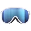 Image de POC Masque de ski unisexe Retina Mid pour adulte, blanc hydrogène/bleu partly sunny, taille unique
