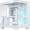 Image de Fractal Design Geh Pop 2 Vision White RG Midi-tower PC-behuizing Wit 4 voorgeïnstalleerde LED-ventilators, Stoffilter, Zijvenster