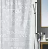 Image de Spirella Rideau de Douche PEVA Cities 180x200cm Argent