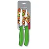 Image de Victorinox Pizzamesser, grün, SwissClassic mit Wellen, 2 auf Blister, Grün (B1)