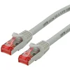 Image de ROLINE Cordon LAN Cat 6 - Component Level - Câble réseau S/FTP Ethernet avec connecteur RJ45 - gris 2 m