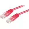 Image de ROLINE patchkabel Cat.5e (Klasse D) UTP, PoE, rood, 1 m
