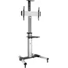 Image de ROLINE LCD/TV rolstandaard, tot 50 kg, zilver