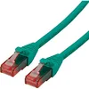 Image de ROLINE Cordon LAN Cat 6 Component Level | Câble réseau UTP Ethernet avec connecteur RJ45 | vert 3 m