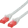 Image de ROLINE Cordon LAN Cat 6 Component Level | Câble réseau UTP Ethernet avec connecteur RJ45 | blanc 3 m