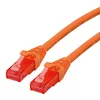 Image de ROLINE Cordon LAN Cat 6 Component Level | Câble réseau UTP Ethernet avec connecteur RJ45 | orange 2 m