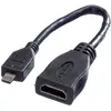 Image de VALUE HDMI High Speed Kabel met Ethernet, HDMI F - Micro HDMI M, 0,15 m