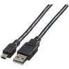 Image de ROLINE USB 2.0 Kabel, type A - 5-Pin Mini, zwart, zwart, 1,8 m