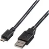 Image de ROLINE USB 2.0 Kabel, USB A Male - Micro USB B Male, zwart, 1,8 m