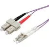 Image de VALUE F.O. kabel 50/125µm OM4, LC/SC, LSOH, violet, 0,5 m