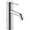 Image de Duravit C.1 Robinet de lavabo taille M (hauteur du bec 86 mm), robinet de salle de bain avec bonde à tirette, robinet de lavabo avec cartouche en céramique, chromé