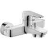 Image de Duravit B.1 Robinet de baignoire en saillie pour 2 consommateurs avec vanne de dérivation, mitigeur monocommande avec système de mélange céramique, robinet de baignoire chromé