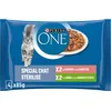 Image de PURINA ONE Chat Stérilisé Effilés en Sauce Saveurs Assortis Saumon et Dinde Sachets Repas pour Chats Adultes 85g | Lot de 4 x 12 -> 48 Repas