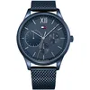 Image de Tommy Hilfiger Montre Analogique Multifunction à Quartz pour homme avec Bracelet en Acier Inoxydable Bleu - 1791421