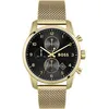 Image de BOSS Montre Chronographe à Quartz pour homme avec Bracelet milanais en acier inoxydable doré - 1513838