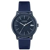 Image de Lacoste. 12.12 Move Montre à quartz analogique pour homme avec bracelet en silicone, bleu marine, Sangle