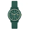 Image de Lacoste LACOSTE.12.12 Montre à quartz analogique multifonction pour femme avec bracelet en silicone, Vert, japonais