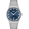 Image de BOSS Montre Homme - Quartz Analogique - Bracelet en Acier Inoxydable - 1514076, bleu, Classique