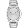 Image de Calvin Klein Montre à Mouvement à Quartz Trois Aiguilles pour Homme Collection META-MINIMAL avec Bracelet en Acier Inoxydable Argenté - 25200456