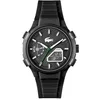 Image de Lacoste Montre Quartz Multifonction Analogique-Digitale pour Homme Collection LC33 avec Bracelet en Silicone Noir - 2011365