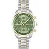 Image de BOSS Montre à quartz analogique multifonction pour femme, collection Grand Tour Ladies avec bracelet bicolore en acier inoxydable - 1502766, Vert