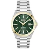Image de BOSS Montre à quartz à trois aiguilles pour homme Collection Strike avec bracelet en acier inoxydable, Vert, Classique