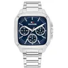 Image de Tommy Hilfiger Montre Analogique Multifunction à Quartz pour Homme avec Bracelet en Acier Inoxydable Argenté - 1792222