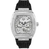 Image de Philipp Plein Herren Uhr Analog Automatik $KELETON, Silber/Silber/Lünette Silber - Pwbaa2123, Classique