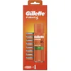 Image de Gillette Fusion5 Lames de rechange pour rasoir, (8 pièces), avec 5 lames de réduction de frottement, 8 lames de rechange + gel 200 ml