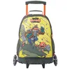 Image de TOTTO Sac à dos scolaire à roulettes grand cartoons - Brawlmaster TAILLE MOYENNE
