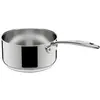 Image de Lagostina Accademia Lagofusion Casserole Acier Inoxydable 18/10 à Poignée Longue Ø 18 cm, Casserole Induction, Gaz et Four, Extérieur Poli et Intérieur Satiné, Poignée Rivetée, Fond 5 Couches